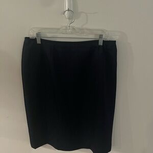 Le Suit Black Pencil Skirt Knee-Length Cocktail